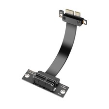 PCIe 4.0 X1 Riser Cable PCIE 1X Male To 90 Degree Female Extension 10CM