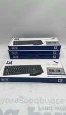 QR-70 Wired Keyboard  Optical Mouse USB Combo Full Size PC Lot Of 4