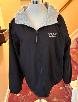 Port Authority Mens Long Sleeve Black Trump Taj Mahal Jacket With Pockets JP56