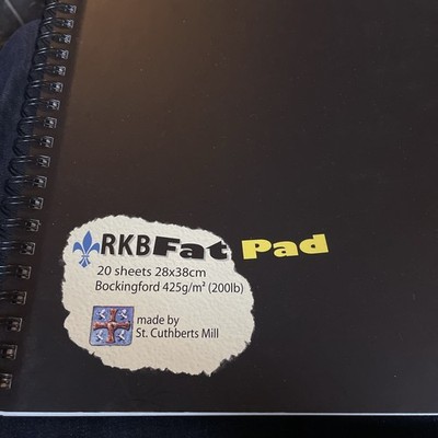WATERCOLOUR PAPER PAD SPIRAL FATPAD bockingford NOT 300gsm (11 X 15 ) arches 