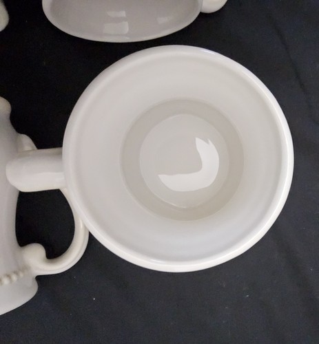 4 Princess House Pavillon Kaffee Tee Becher Tasse Keramik Elfenbein Creme #1371 - Bild 5 von 7