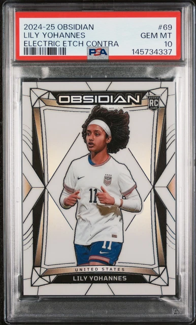 2024-25 PANINI OBSIDIAN EE CONTRA #69 LILY YOHANNES 4/9 PSA 10