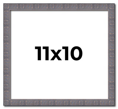 11x10 Frame Blue Kingsley Pewter Solid Wood Picture Frame Width 0.75 Inches |Int