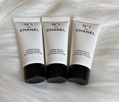 3 x Chanel N°1 DE CHANEL CREME RICHE REVITALISANTE ~ Total 15ml/0.51oz Travel S