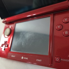 Nintendo 3DS Handheld System - Flame Red With Charger + 2GB SD CARD CTR-001