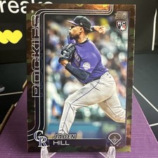 2025 Topps Series 2 Jaden Hill Camo /25 Rookie Card RC Colorado Rockies