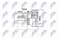Original NTY Gelenksatz Antriebswelle NPZ-VV-017 FüR Volvo