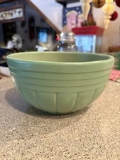 Robinson-Ransbottom Pottery Rare Green Mixing Bowl 