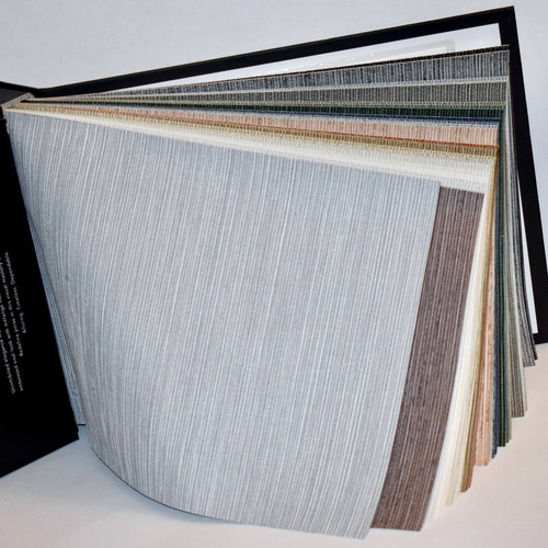 Fabricut Vinyl Grasscloth Wallpaper Sample Book 8.5"x11.75" Textured 27pages LOT