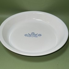 Corning Ware P-309 Blue Cornflower 9 Inch Pie Plate Vintage Pyroceram USA Made
