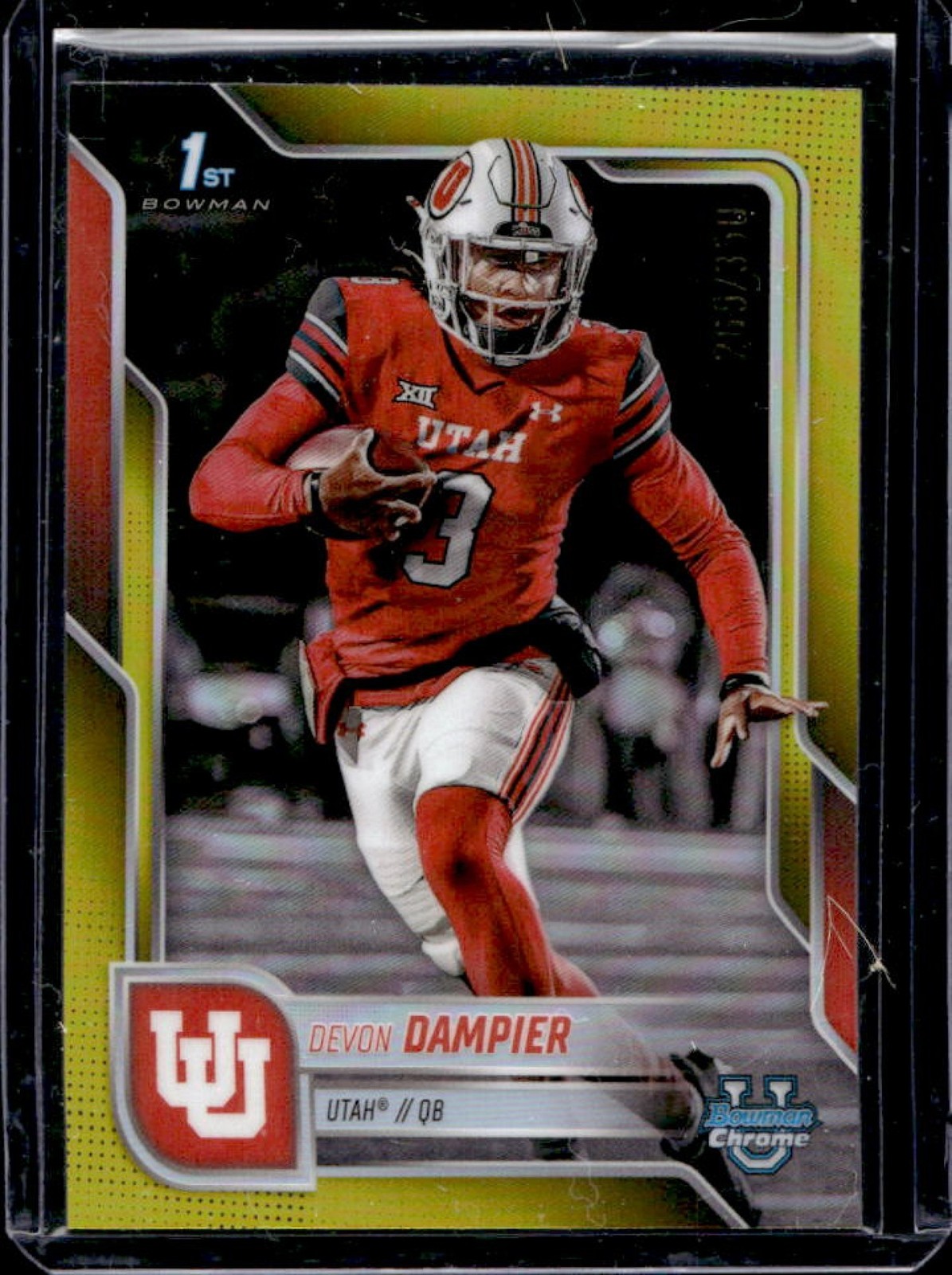 2025 Bowman Chrome U Devon Dampier Yellow Refractor 1st #/350