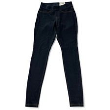 Hue Curvy Fit Denim Leggings Womens Size S Midnight Rinse Blue NWT