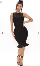New Fashion Nova On A Special Occasion Black Mini Dress Size S