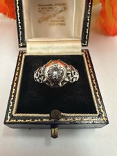 Art Deco 0.40ct Platinum/18ct Gold Ring