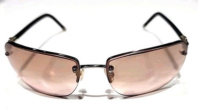 Coach S322 Bleeker Rose Rimless Gold Tortoise Rectangle Sunglasses