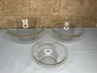 Vintage Pyrex Clear Nesting Mixing Bowls Set of 3 #322, 323 & 325