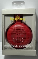 Heyday Round Lightweight Wireless Bluetooth 5.4 Speaker 5H Playtime 33Ft RED