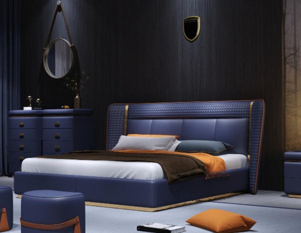 Luxus Schlafzimmer Bett Polster Design Luxus Doppel Betten Hotel MöBel-image