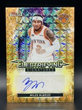 2025-26 Topps Finest Miles McBride Electrifying Signatures Gold Auto /50 Knicks