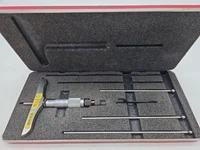 Starrett No. 445 Depth Micrometer Set, 0-6", W/ 4 Rods, Nice Condition