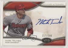2014 Topps Tier One Acclaimed Auto 217/299 Mark Trumbo #AA-MTR Auto z5i