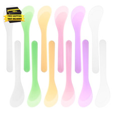 12 PCS Random Color Beauty Spatula 4.92" 1.02" Skin Care Spatula Face Mask Plas