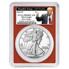 2024-W Proof $1 American Silver Eagle PCGS PR69DCAM FS Trump 45th President