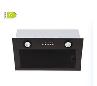 CDA CCA52BL in Black Kitchen Extractor Fan Under Canopy 3 Speed Cooker Hood 50cm