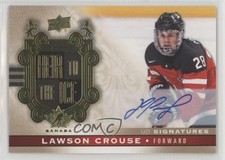 2017 Canadian Tire Team Canada Gold Foil Signatures Lawson Crouse #147 Auto 4mn