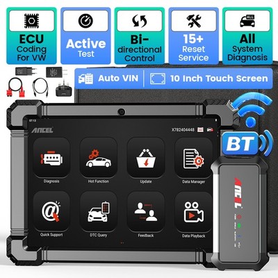 Ancel X7 Multi-Function OBD2 Scanner 15 Reset Service Full System Car Diagnostic