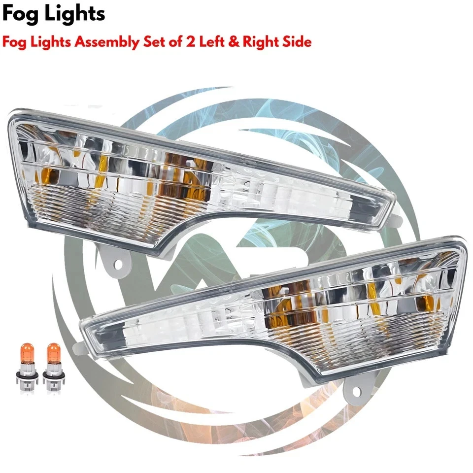 Front Bumper Cover Primed & Fog Lights Assembly Kit For 2013-2015 Nissan Altima - Image 4 of 4