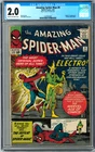 Amazing Spider-Man #9 CGC 2.0 Presents Much Higher! 1st app of Electro! 070226