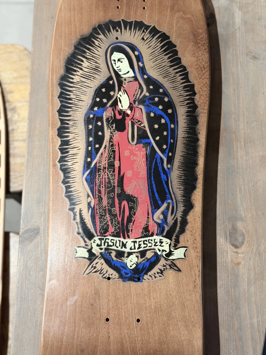 スケートボード 90sSANTACRUZ JasonJessee guadalupe maria RARE/SIGNED - Santa Cruz Jason Jesse Guadalupe Natural Deck