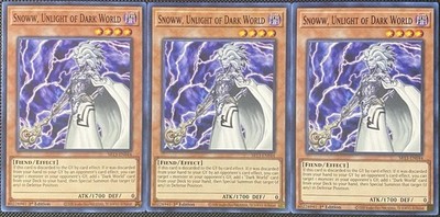 Snoww, Unlight of Dark World SR13-EN044 Structure Deck 1st Ed (x3) Yugioh |  eBay