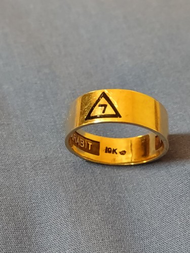 Vintage Masonic Ring, 10K Gold, Size 9 1/2 - 9 5/8. Please Read.