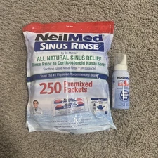 250 Packets NeilMed Sinus Rinse Saline Nasal Expiration 02/2029 (250 Count)