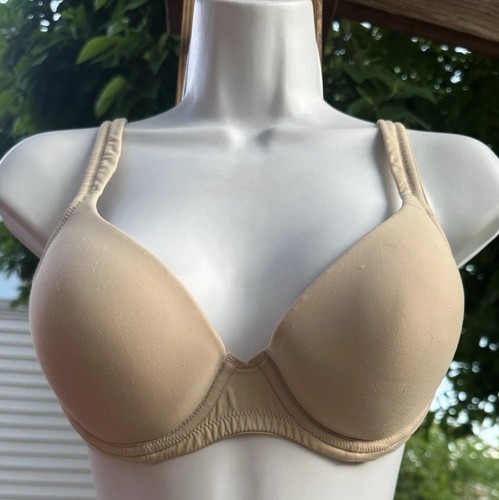 VICTORIA’S SECRET VTG Y2K Add A Size! Push Up Bra Tan Gel Liquid Padding 36B - Picture 4 of 16
