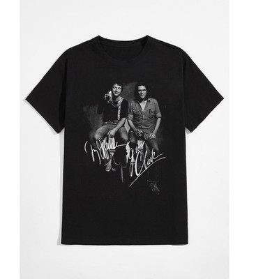 Signed Guy Clark & Jerry Jeff Walker Classic Black Unisex T-Shirt S 4XL