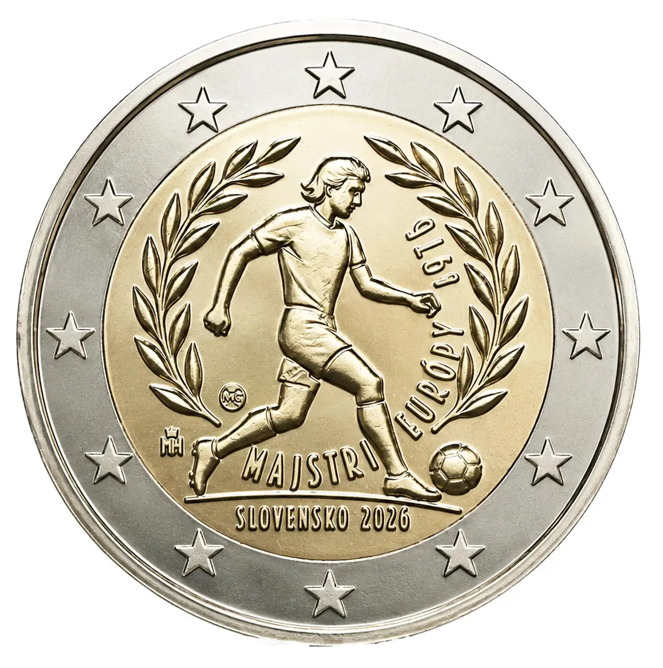 2 Euro Slovaquie 2026 - 50 ans de la victoire de l'équipe de football au champio