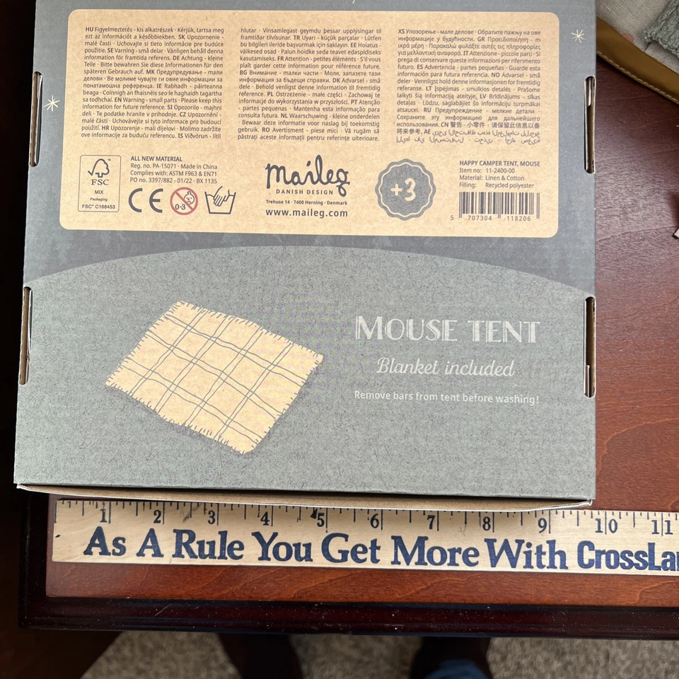 NEU Maileg Happy Camper Zelt & Dreirad Maus Big Brother BK Pack Weihnachtsgeschenk - Bild 3 von 4