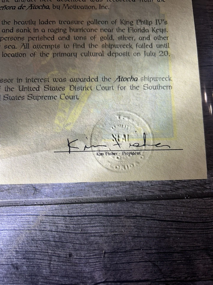 Artefacto de cerámica del naufragio de Atocha Mel Fisher Treasure para fanáticos de la flota 1715 Foto 3 de 4