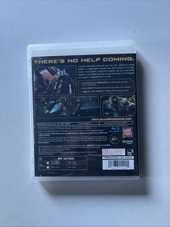 Dead Space PlayStation 3 PS3 Game Complete & Manual - Region 3 China VGC - Image 2 of 3