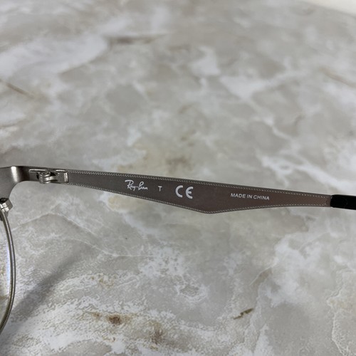 Ray-Ban RB6346 2861 Black/Silver Polished Split Eyeglasses 52-19-145 FRAMES ONLY - Picture 4 of 11