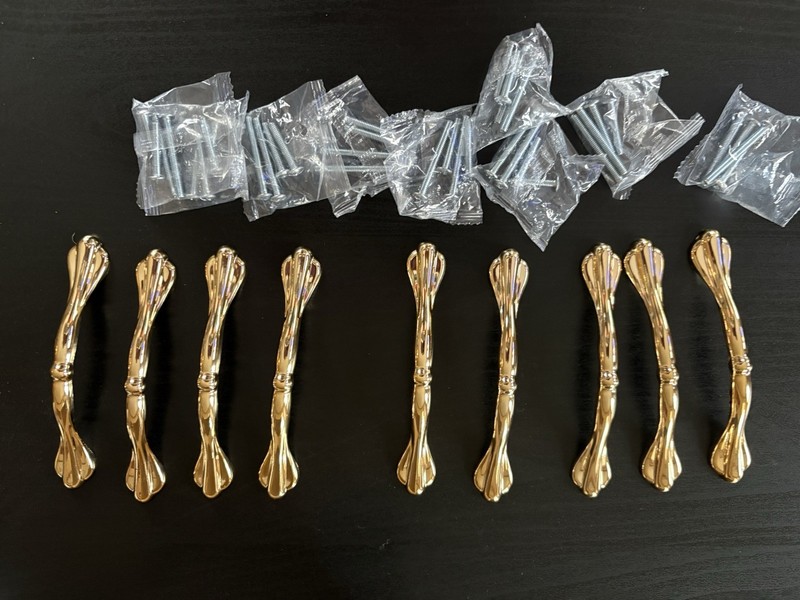 Lot Of 9 Gold Handles