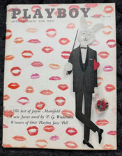 Playboy magazine February 1960 Vintage Jayne Mansfield PG Wodehouse Complete