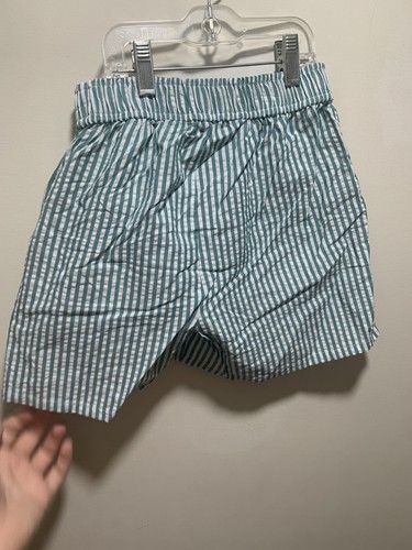 Art Class NWT Girl's Size Large (10-12) Striped Shorts Green/White 0191 - Picture 7 of 12