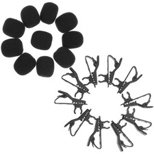 10PCS Microphone Lapel Tie Clip Universal Mini Lapel Lavalier Microphone Mic
