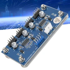 1 To 4 9 Pin USB Header USB2.0 Hub Adapter Card Connector 480Mbps For Computer