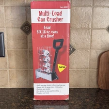 New Multi Load Can Crusher #62951 Load 6 16oz Cans Can Be Wall Mounted