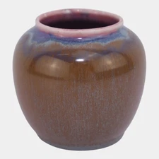 Rookwood 1932 Vintage Pottery Glaze Effect Brown Drip Crystalline Vase 6319F